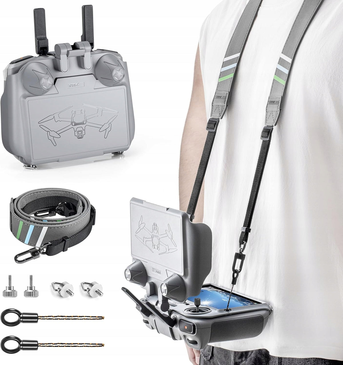 MINI 4 PRO SUN HOOD+LANYARD FOR DJI RC2/RC SUNSHADE FOR DJI FLIP/NEO/MINI 3