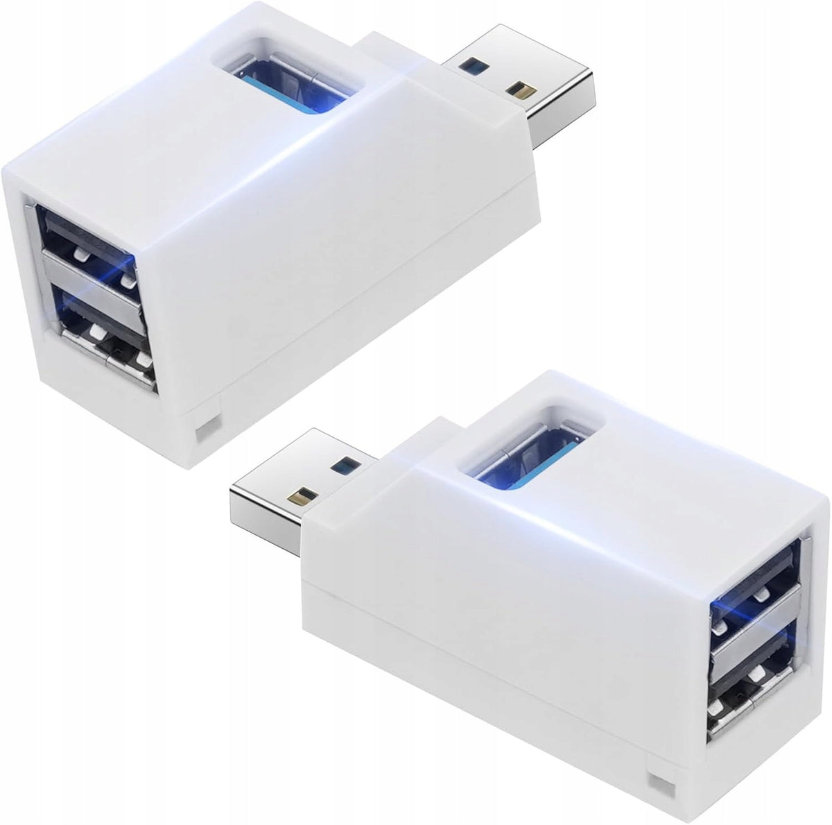 MINI ADAPTER HUB USB 3.0 SPLITTER 3 PORTS EXPANSION WHITE