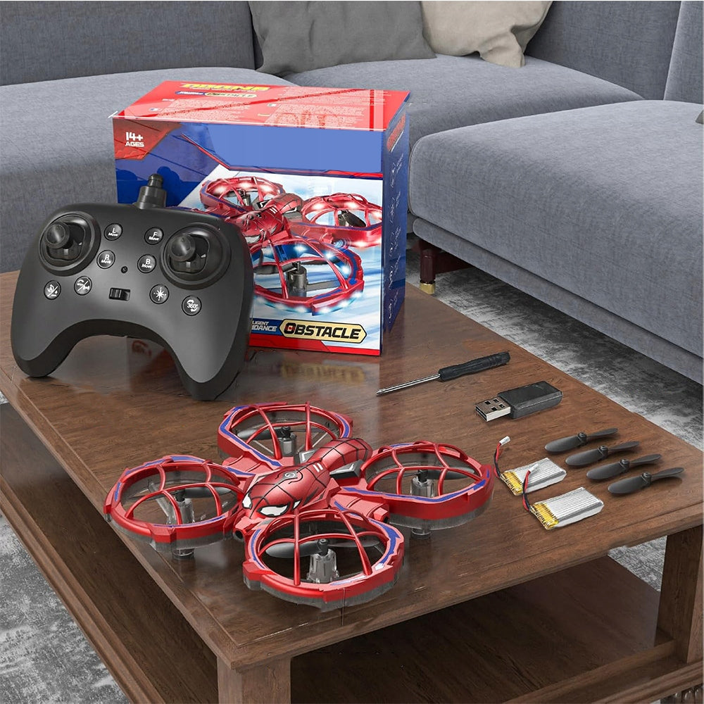 MINI DRONE QUADROCOPTER REMOTE CONTROLLED COMPACT CAPACIOUS FOR BATTERIES Packaging status original