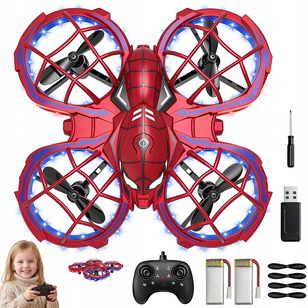 MINI DRONE QUADROCOPTER REMOTE CONTROLLED COMPACT CAPACIOUS FOR BATTERIES