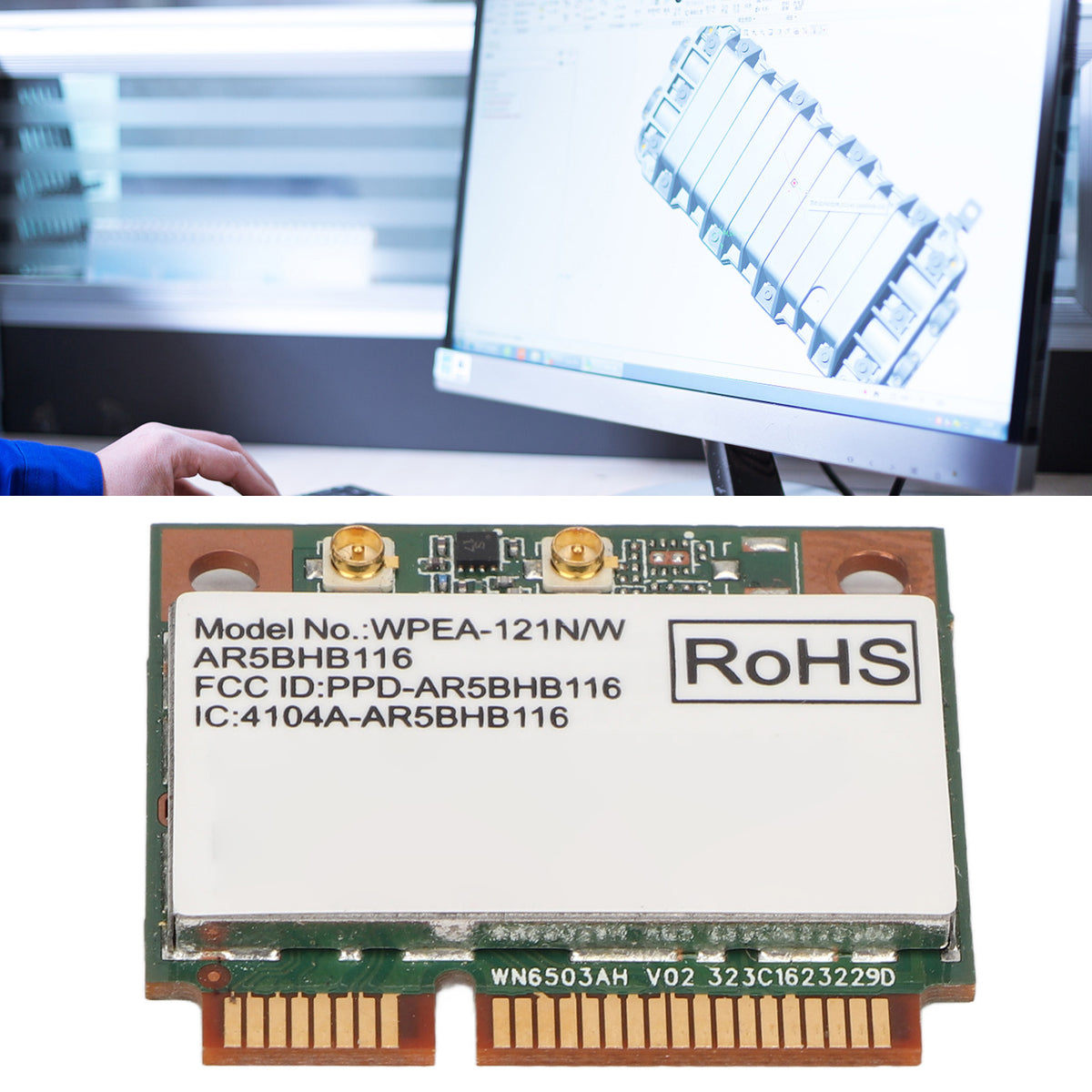 MINI PCI-E 2.4G/5GHZ NETWORK CARD WIFI ADAPTER 300MB/S FOR COMPUTER Packaging status original
