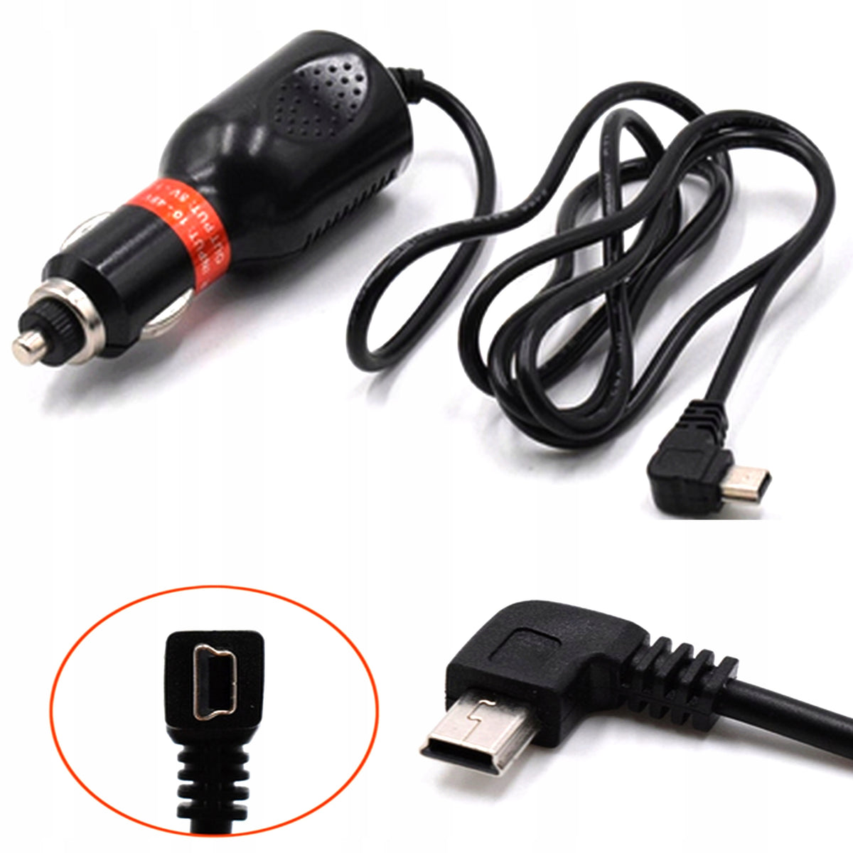 MINI USB CHARGER POWER SUPPLY FOR CAMERA NAVIGATION 3,5M LONG CABLE