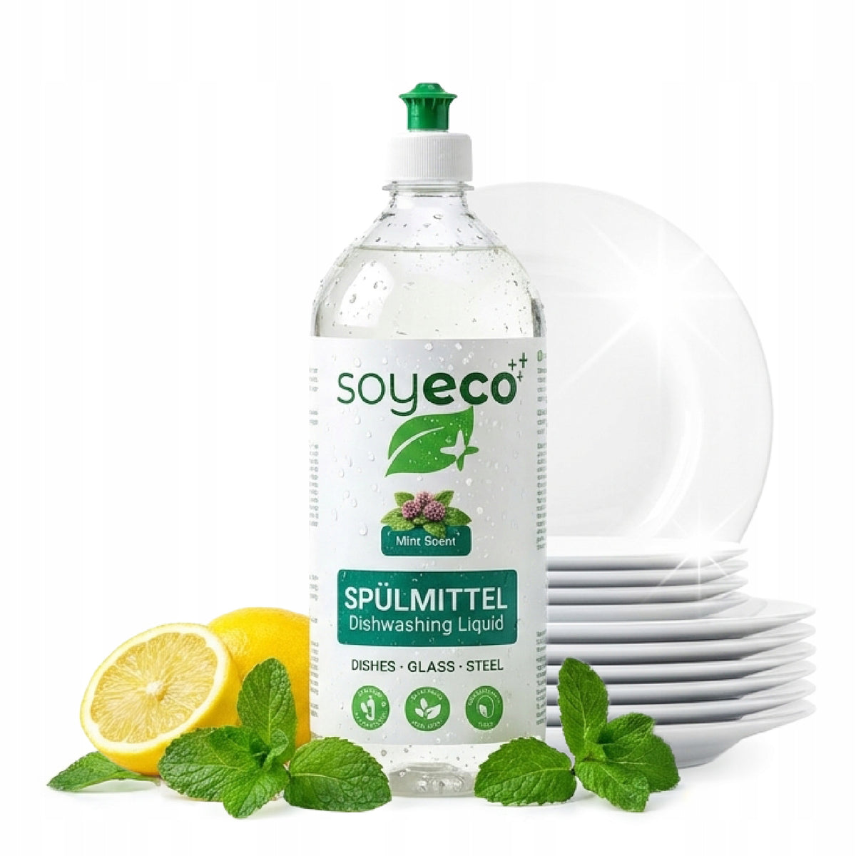 MINT DISHWASHING LIQUID GENTLE ON THE SKIN OF THE HANDS EFFECTIVE 500ML