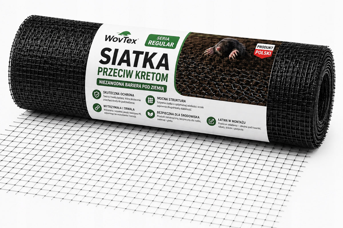 MOLE NET 2x50m AGAINST MOLES UNDER LAWN STRONG DENSE UV+ POLAND