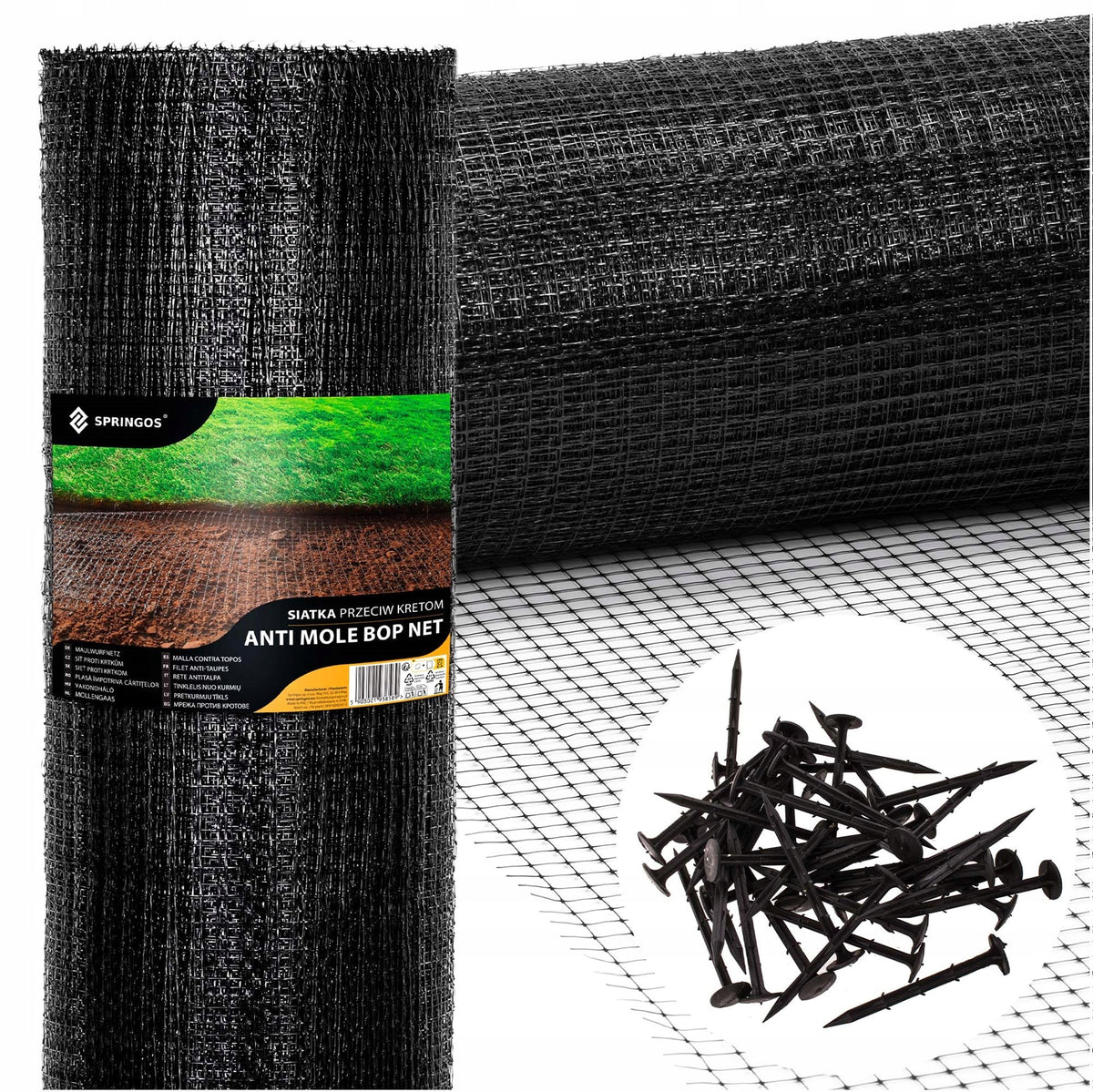 MOLE NET AGAINST MOLES STRONG PREMIUM 2x100m 30g DURABLE + PEGS