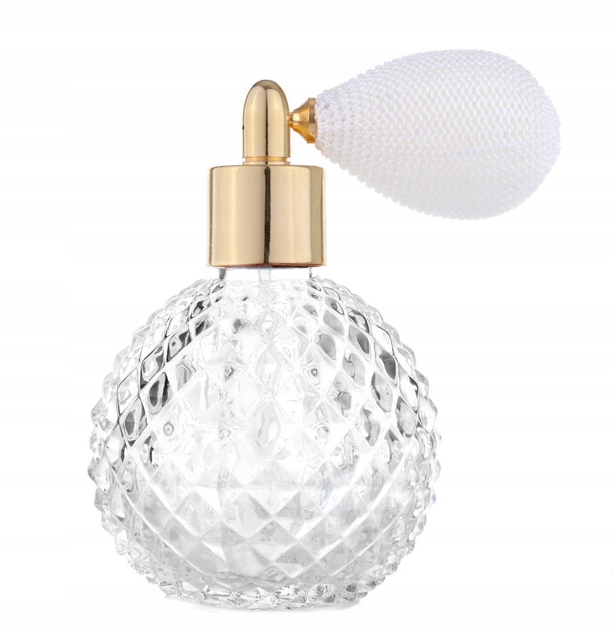 MONIQUE GLASS BOTTLE FOR PERFUME WITH PUMP - 110 ML