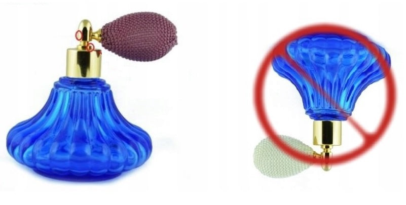 MONIQUE GLASS BOTTLE FOR PERFUME WITH PUMP - 85 ML! Brand Monique
