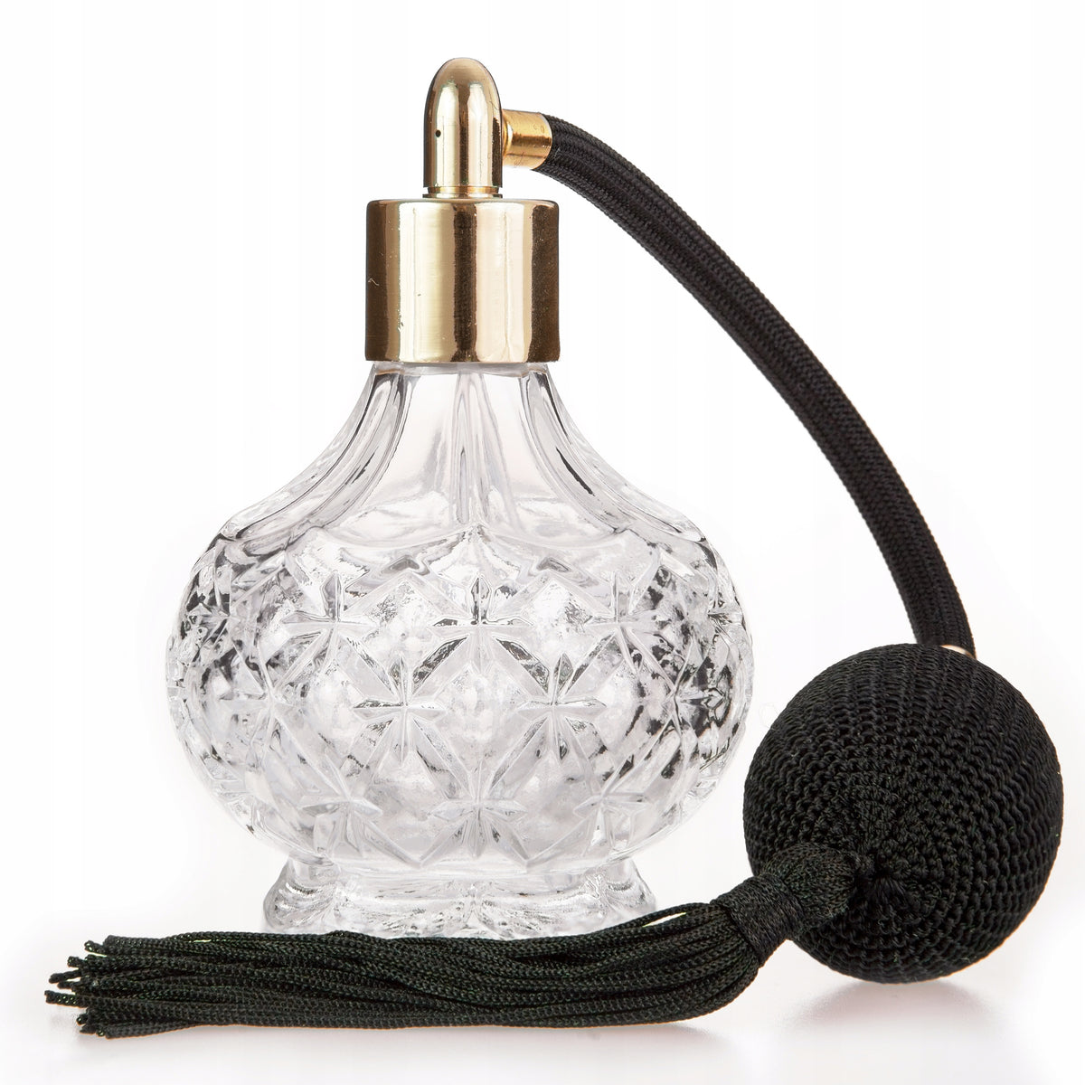MONIQUE GLASS BOTTLE FOR PERFUME WITH PUMP - 85 ML!