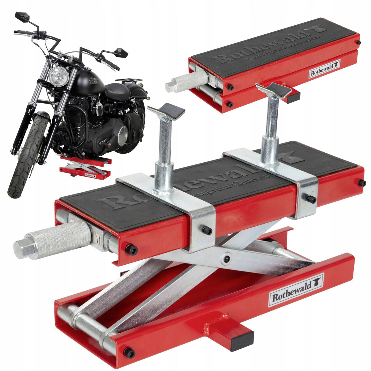 MOTORCYCLE SCISSOR LIFT ROTHEWALD UNIVERSAL SOLID WORKSHOP
