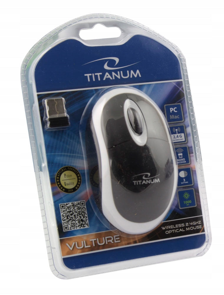 MOUSE Esperanza WIRELESS VULTURE USB cz-white