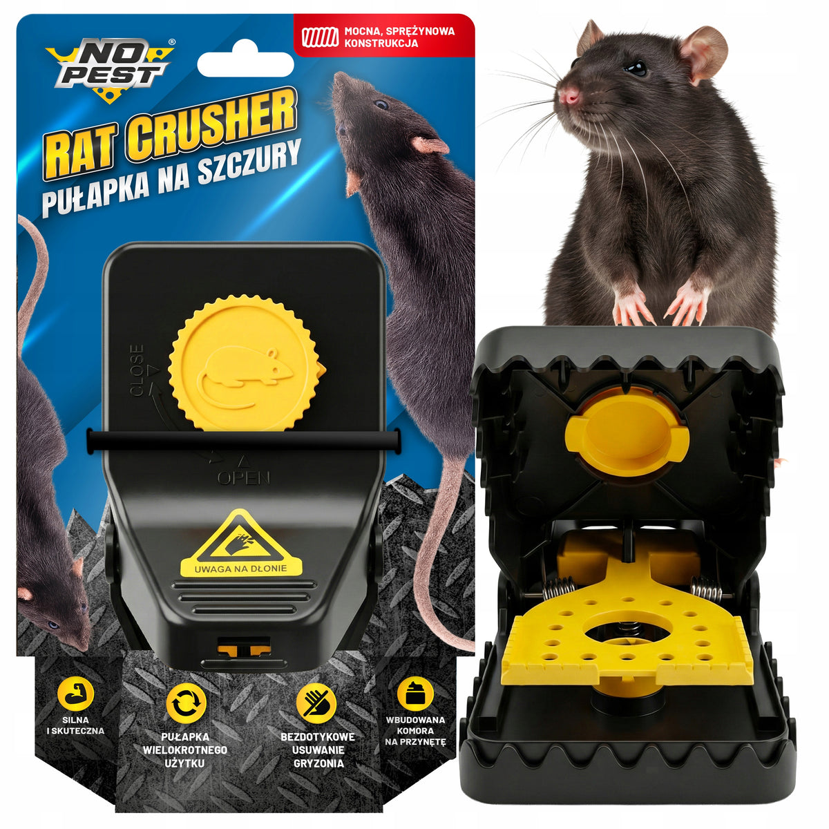 MOUSE RAT TRAP NO PEST MOUSETRAP GUILLOTINE AGAINST RATS