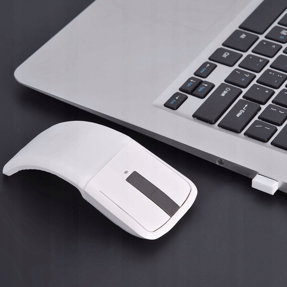 MOUSE WIRELESS MOUSE FOLDABLE USB WHITE Packaging status original