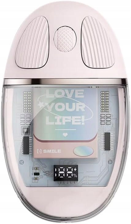 MOUSE WIRELESS MOUSE QUIET ERGONOMIC TYPE C UNIVERSAL PINK
