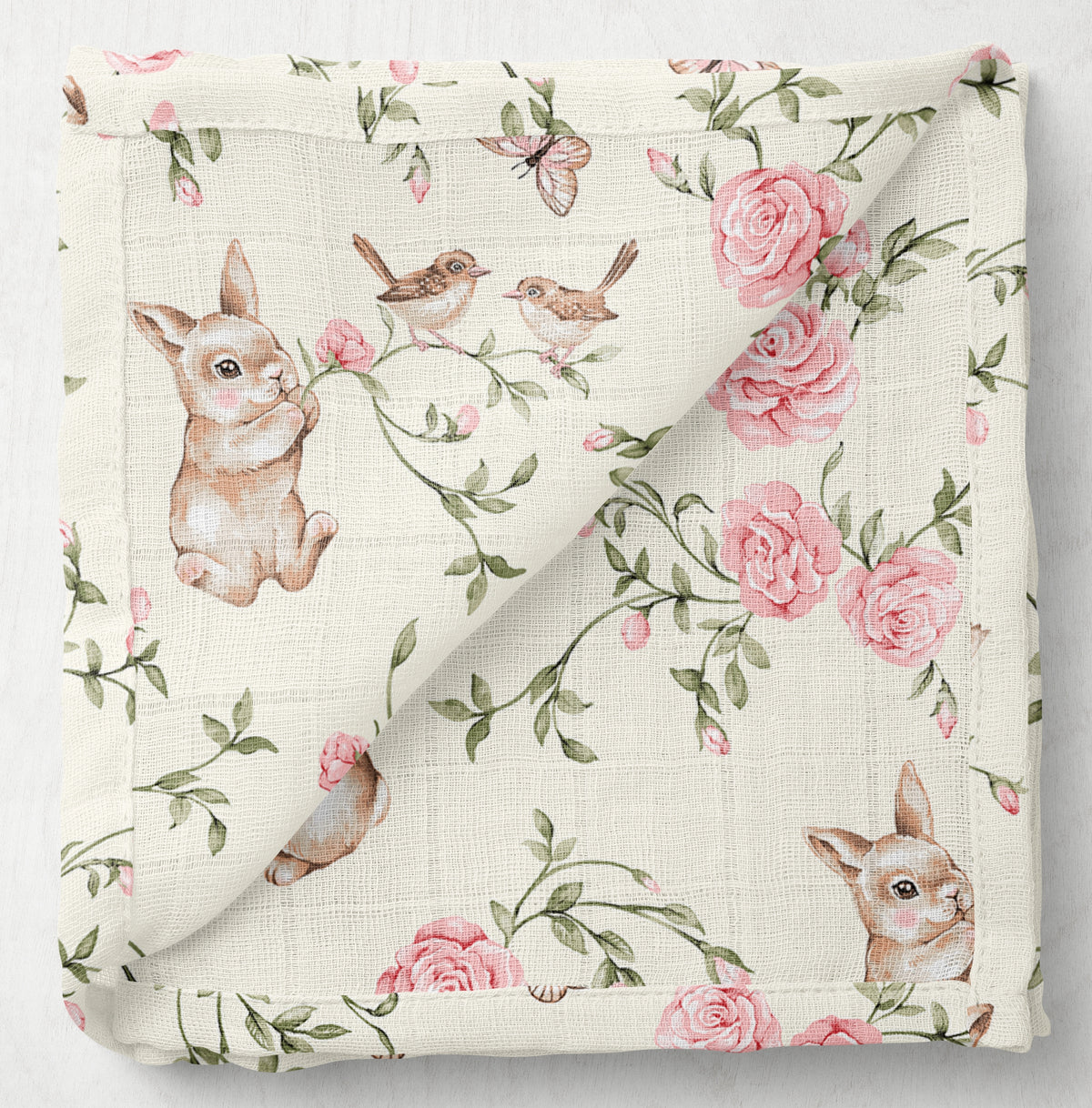 MUSLIN DIAPERS 38 x 38 cm COTTON 5 PIECES POLISH PRODUCT Manufacturer code 5906584136331