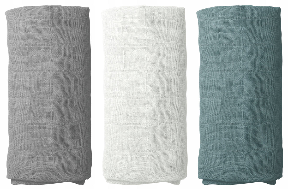MUSLIN DIAPERS PREMIUM DIAPERS SET OF 3pcs 60x75cm POLISH PRODUCT