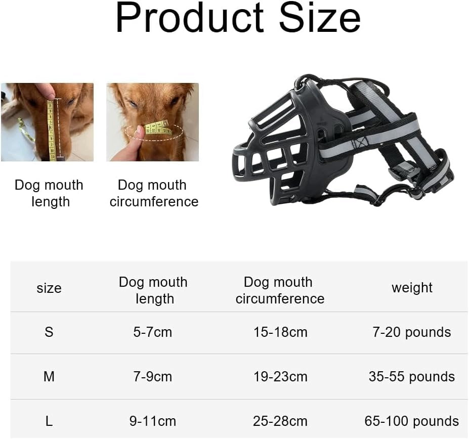 MUZZLE FOR DOG СКЛАДANY CORD SOFT M ANTI-BITE