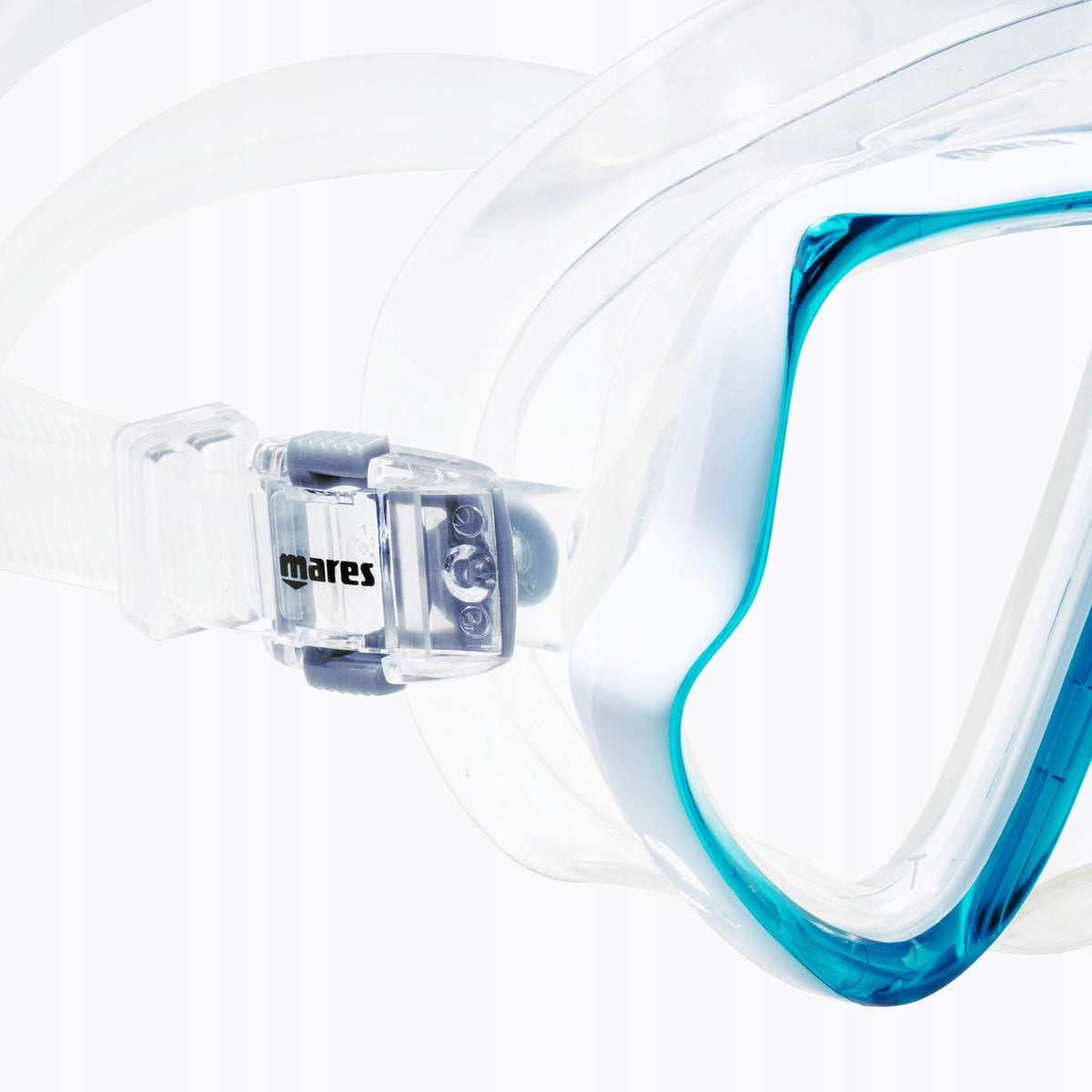 Mares Wahoo aqua/clear OS snorkeling mask Color blue