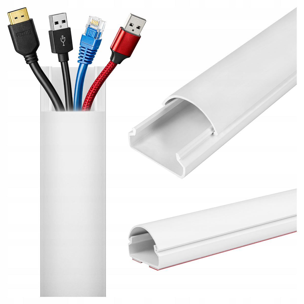 Masking cable RTV 100cm self-adhesive PVC white 100 cm