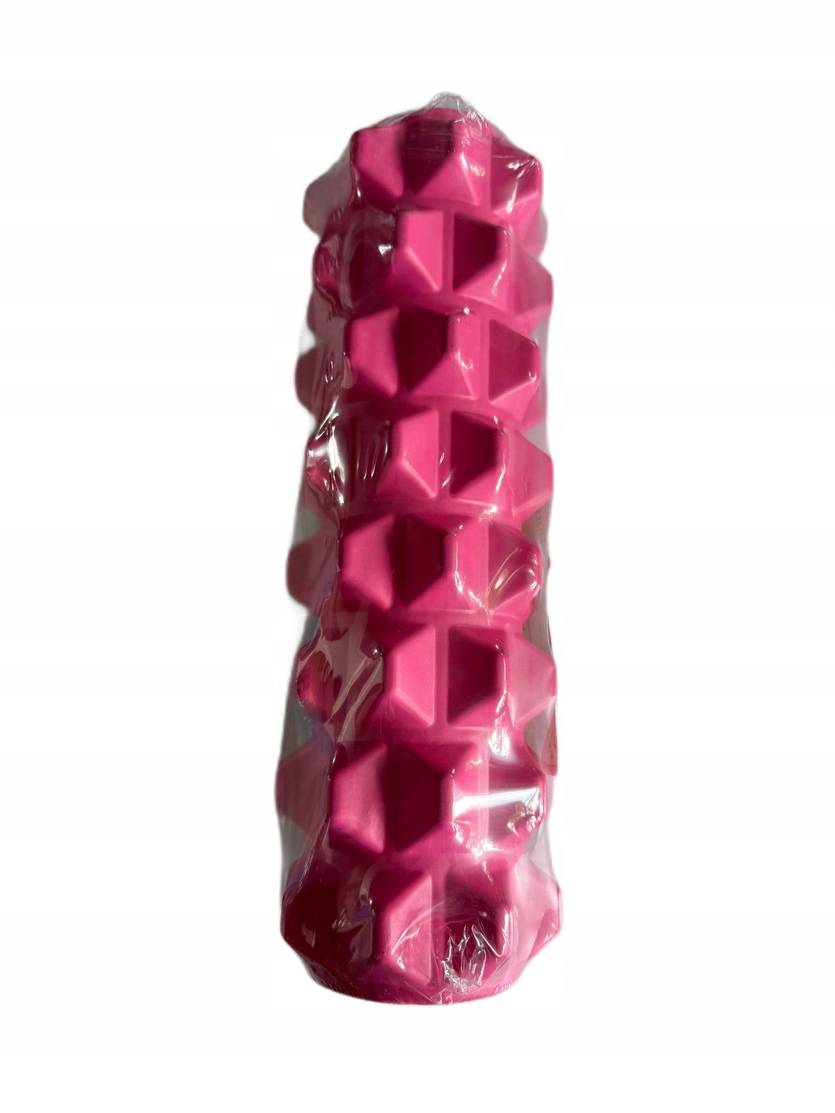 Massage roller with projections pink 34 cm