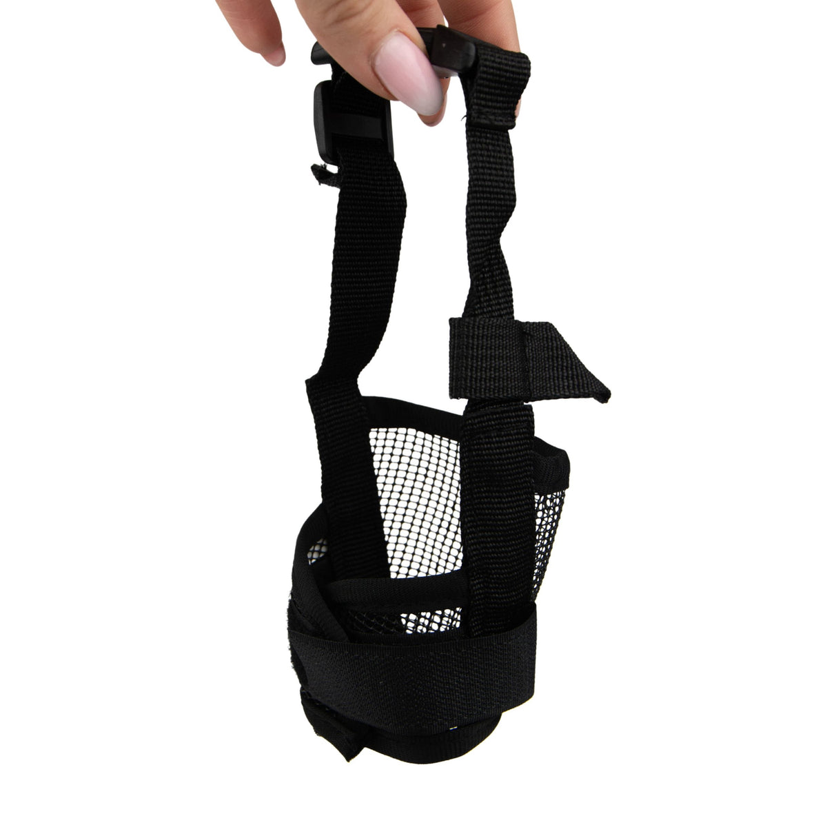 Material muzzle for dog adjustable breathable with mesh L 17-22cm Packaging status original