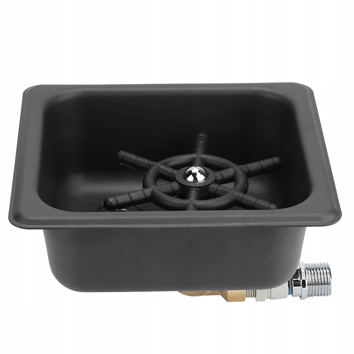 Matte Black Automatic GJ Steel Cup Rinser