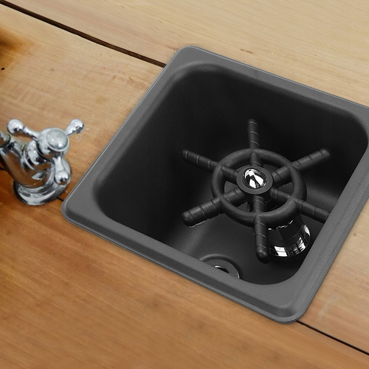 Matte Black Automatic JT Steel Cup Rinser