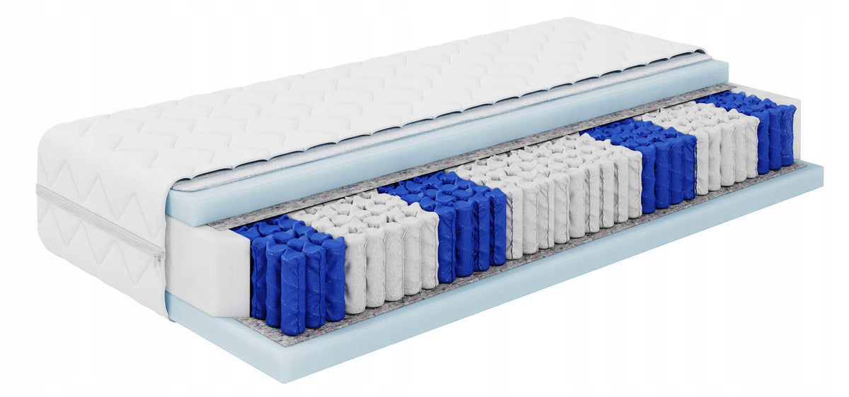 Mattress 80x200 pocket double-sided medium hard BLANC Manufacturer code OPERA-080-200