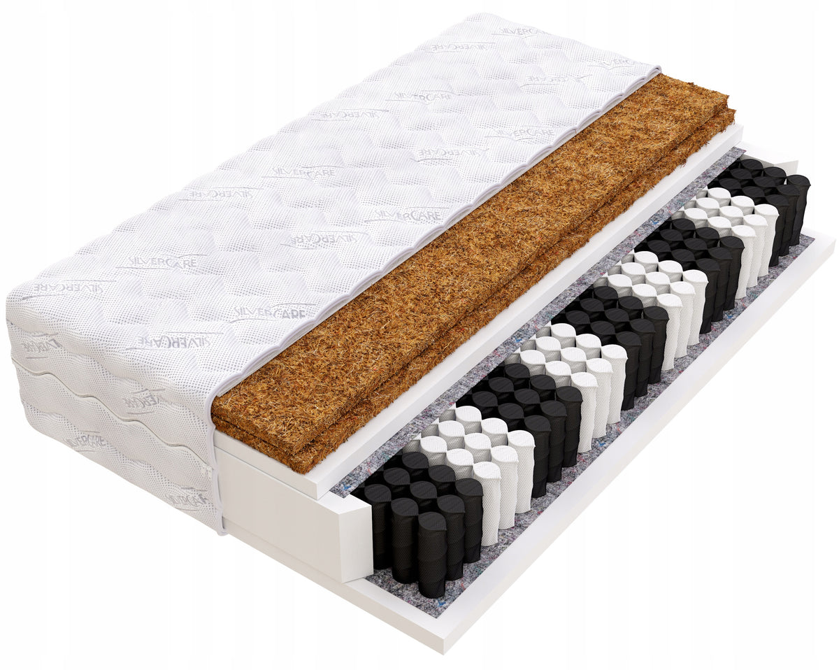 Mattress 90x200 Coconut x2 pocket H3 / H5 hard pocket SILVER MAX