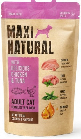 Maxi Natural Complete Dog Food Veal with Rabbit 10x150g Manufacturer code 577565