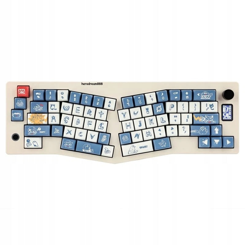 Mechanical Keyboard ABM066 White Keys In Cats