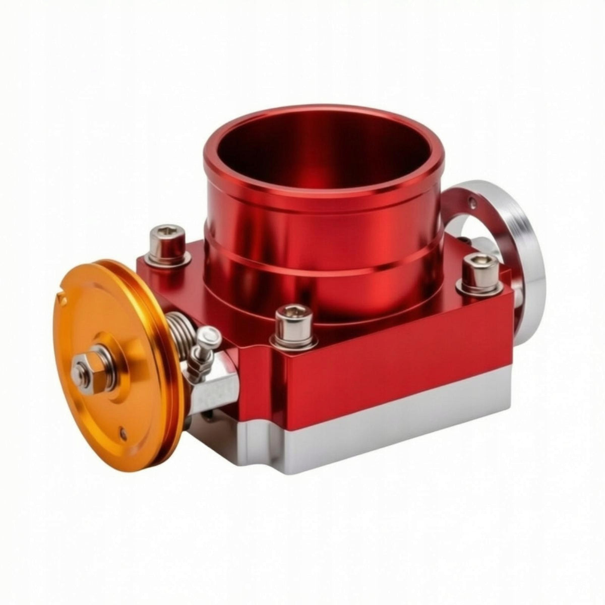 Mechanical Throttle Body Direct Replacement Throttle Body Assembly 90MM Red