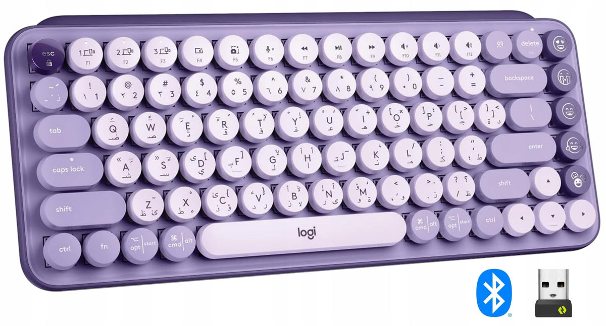 Mechanical Wireless Keyboard Logitech POP Keys US'Intl + Arabic