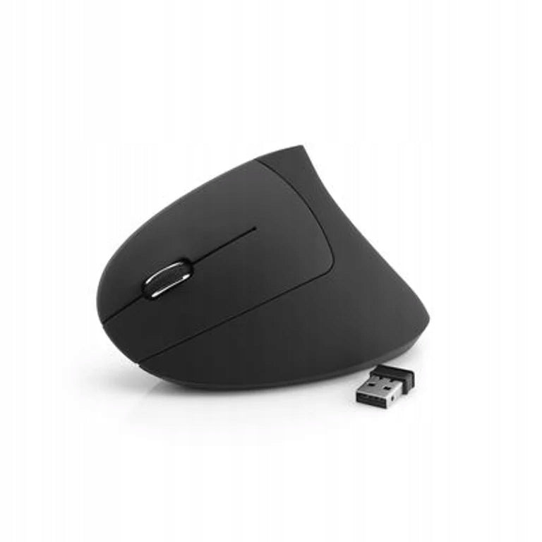 MediaRange Vertical Left Handed Wireless Mouse 1600 dpi USB black LARGE Manufacturer code MROS233