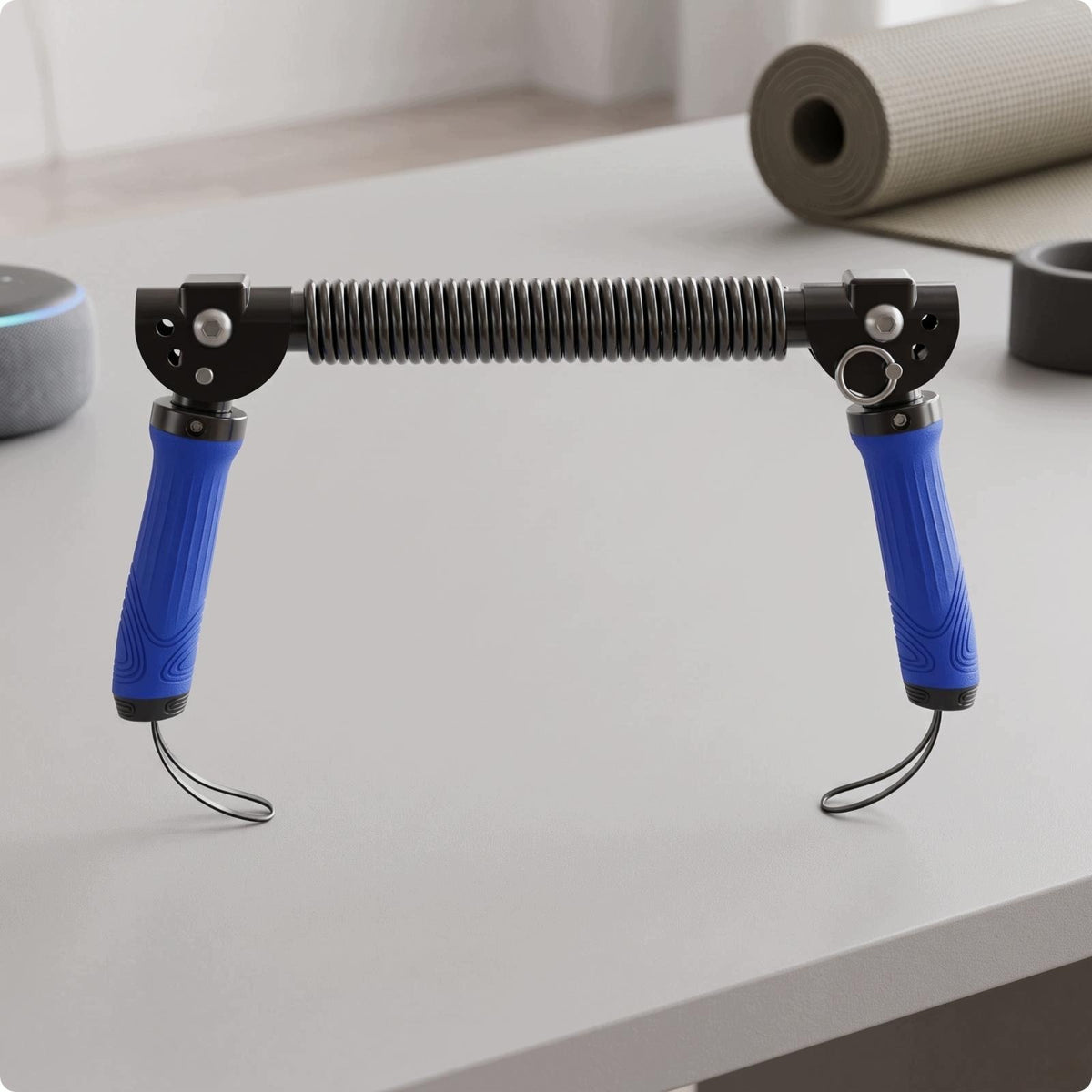 Men Exercise Equipment Durable Metal Spring Arm Trainer Chest and Blue