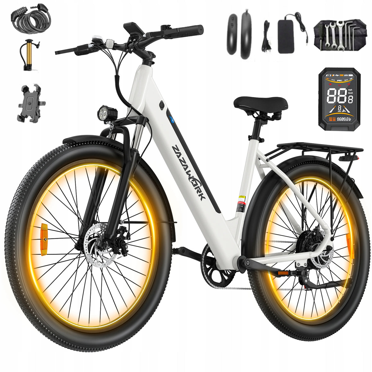 Men's/Women's Adult Electric Bike 250W 20AH 120KM 29" Urban