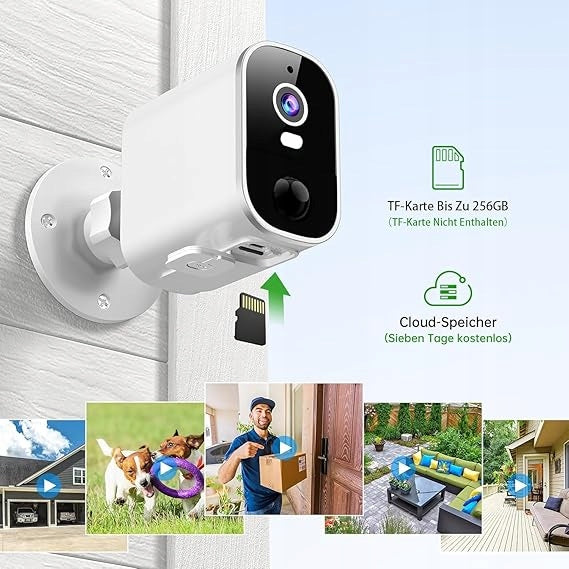 Menborn 2K Wireless Camera Solar Battery Packaging status original