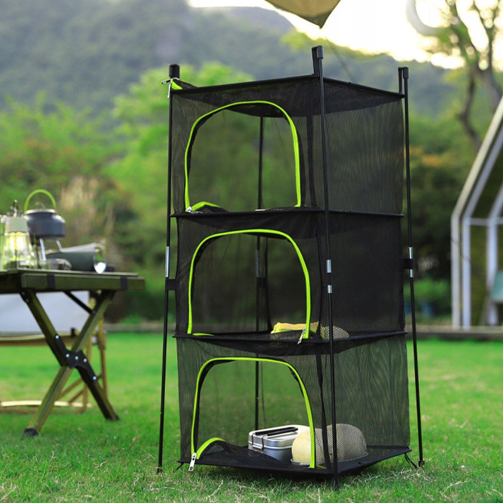 Mesh Hanging Dryer Mesh Foldable Portable Dust Resistant For Garden Packaging status original