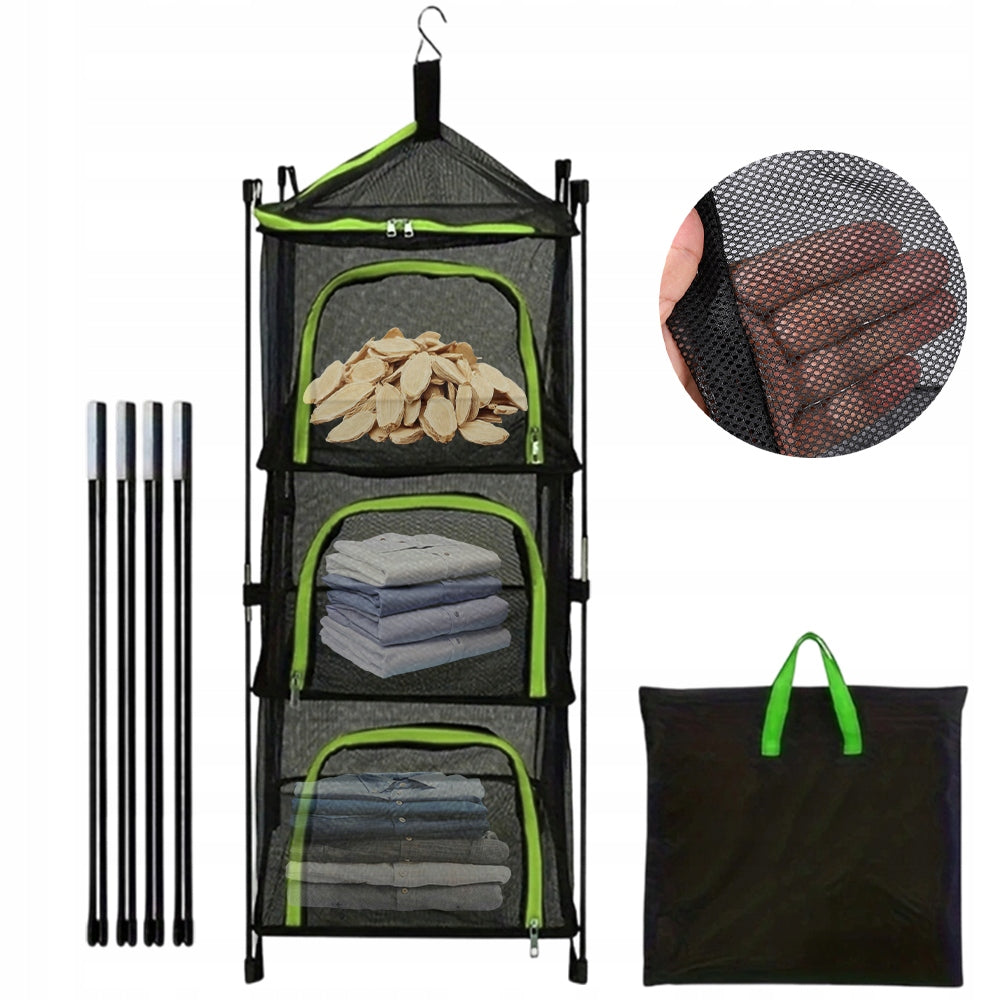Mesh Hanging Dryer Mesh Portable Adjustable Breathable Outdoor