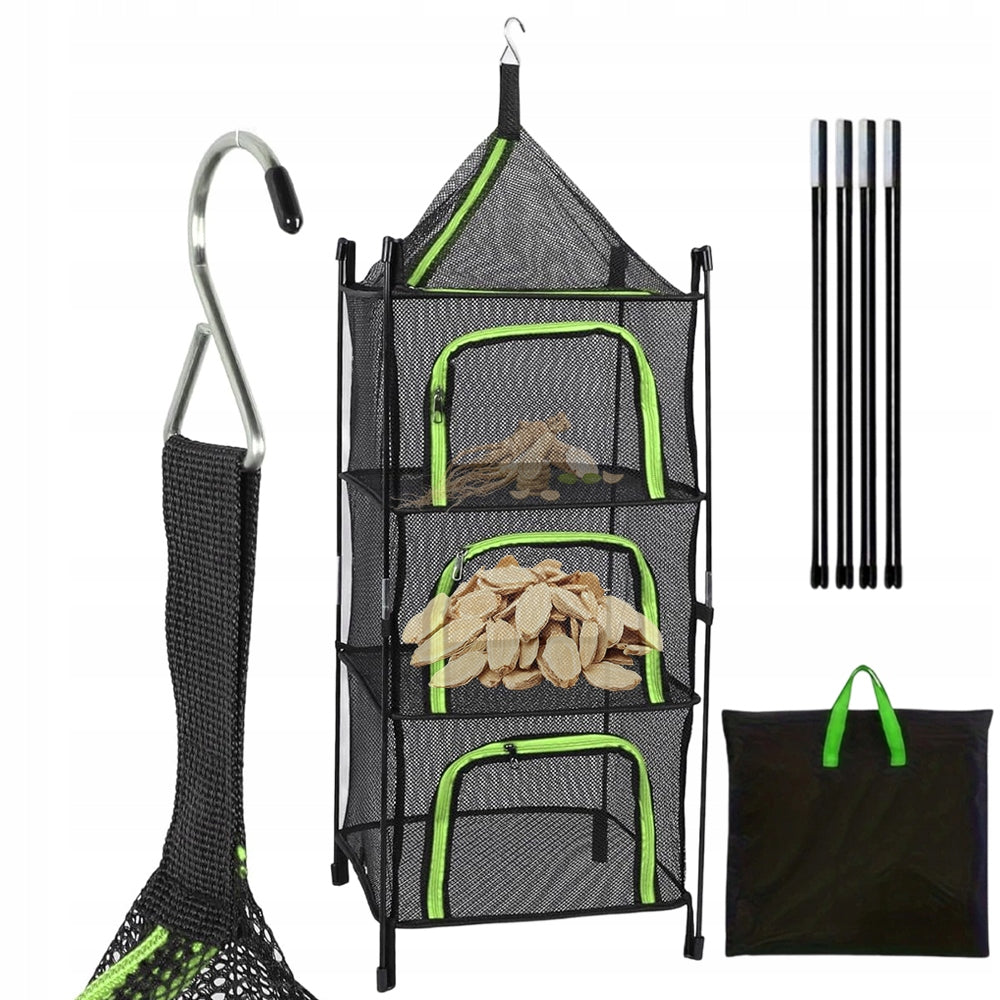 Mesh Hanging Dryer Mesh Portable Adjustable Dust Resistant For Herbs