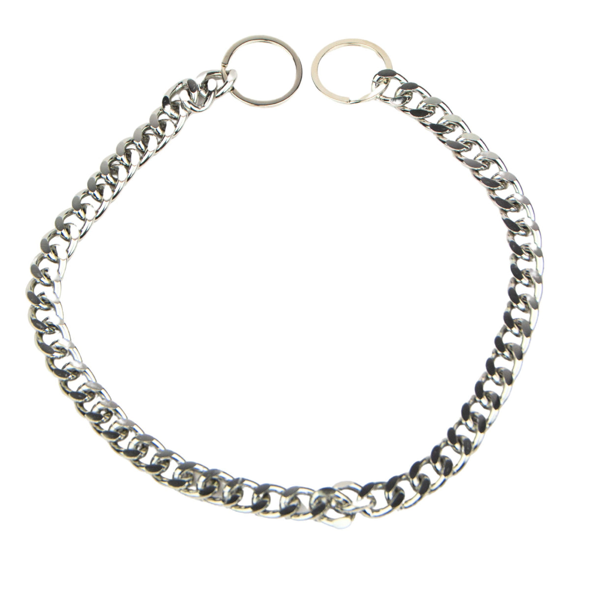 Metal Chain Collar for Dog Strong Chain SILVER 35cm