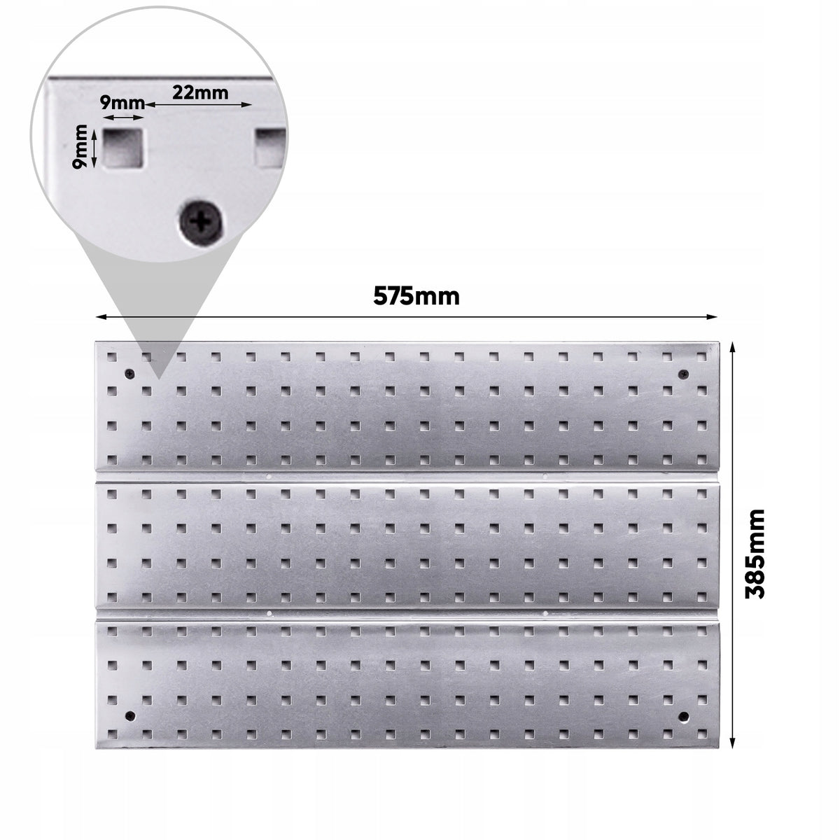 Metal Tool Wall Board with Handles Brand Pafen