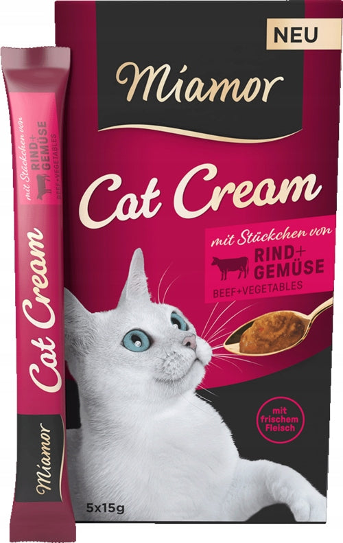 Miamor Cat Cream paste with beef and vegetables