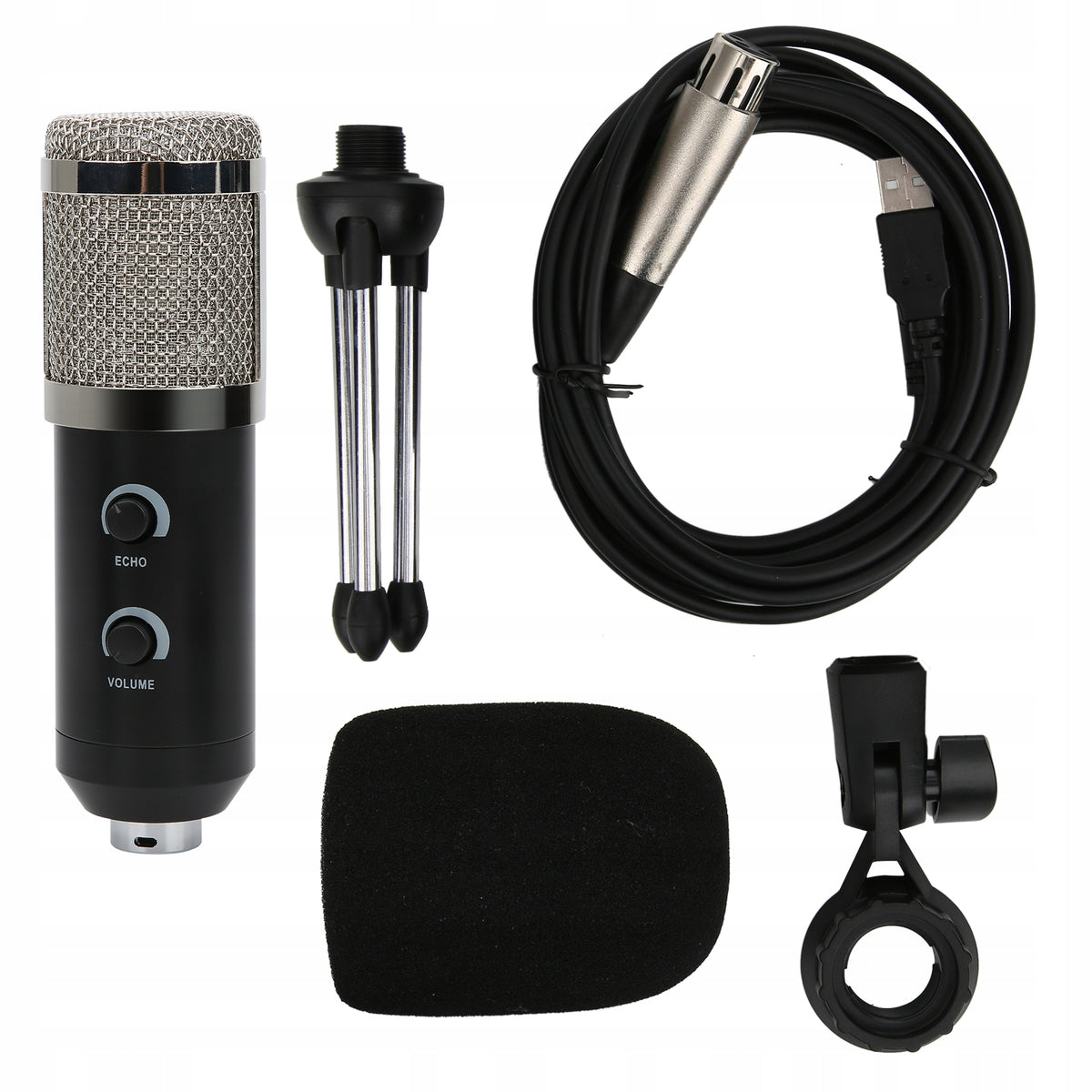 Microphone K8 3 Pin Capacitor with ECHOVOL Control Interface WP Connectors