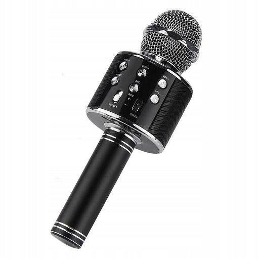 Microphone WS858 black karaoke BT with speaker