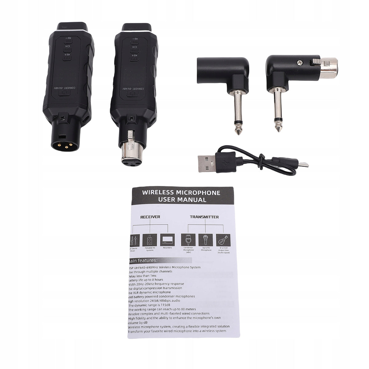 Microphone Wireless Transmitter and Receiver Xlr Dynamic RC Microphone Manufacturer code AG251019071184