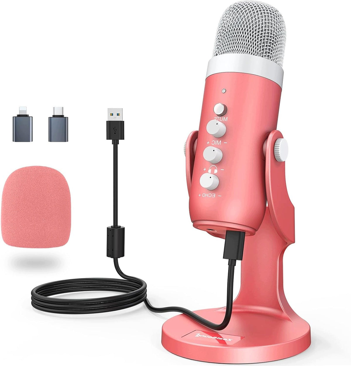 Microphone ZealSound Pink-1