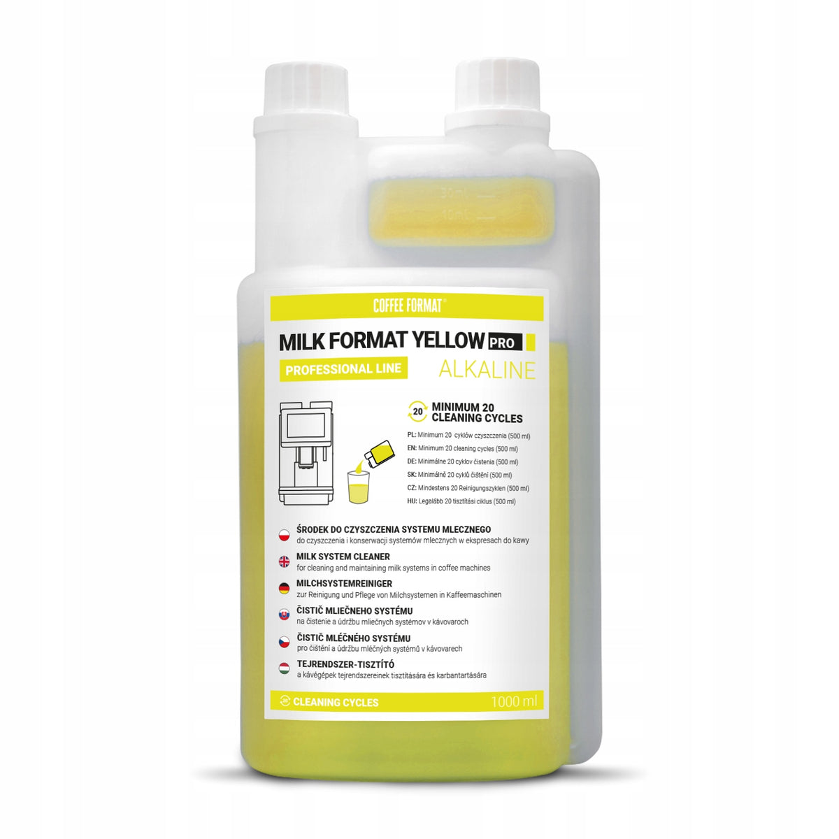 Milk System Cleaner Coffee Format Pro Alkaline 1000ml