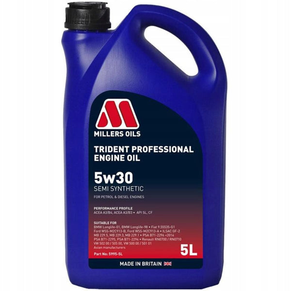 Millers Trident Professional 5W-30 5L Engine Oil