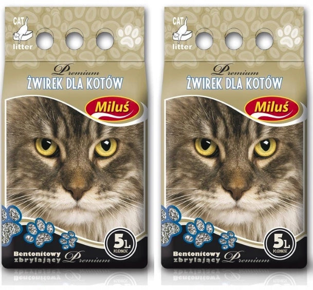 Miluś Premium Bentonite Litter For Cat 2x5l