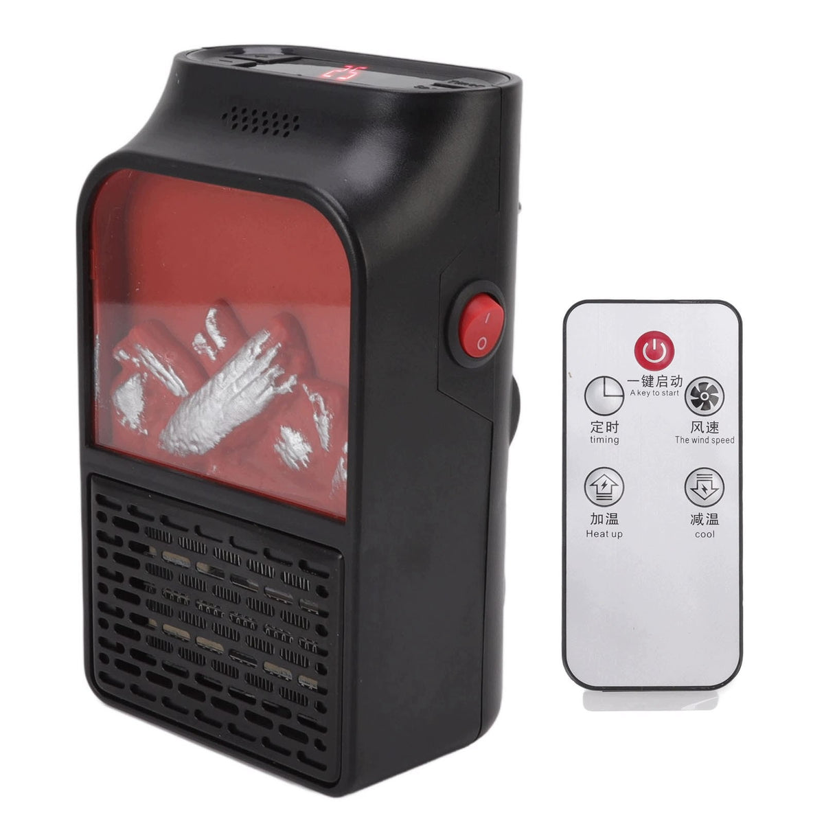 Mini 1000W Ceramic PTC Flame Heater Fast Heating 17 Kind other